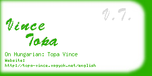 vince topa business card